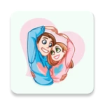 wasticker love in love android application logo